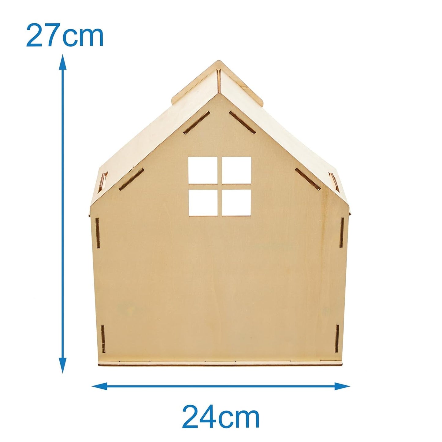 Baker Ross FN199 Kit de maison de poupée en bois - 1 paquet, Kit de maison de poupée pour enfants, Kit d'artisanat Maisons de poupées Naty Shop