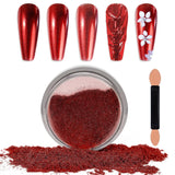 Chrome Nagel Pulver Spiegel Effekt Metallic Staub Holographische Glitter Glasierte Maniküre Dekoration Reflektierendes Pigment For DIY Gel Polish Nail Art, Harz Handwork, Geschenke for Gold