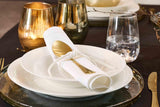 Ritzenhoff & Breker Sofia Service de table 12 pièces, plateau de table (26 cm) et plateau de table (22 cm) pour 6 personnes, set de table avec petits reliefs en relief, cuisine gastronomique, porcelaine, blanc