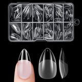 Faux ongles courts ballerine, 120 pièces, colle sur 12 tailles, ongles artificiels courts, Gel souple, couverture complète, pointes pour ongles courts en Gel S