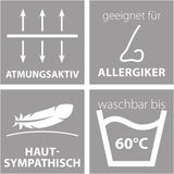 Couverture à économie d'énergie Traumnacht - Couverture d'hiver extra chaude avec un grammage de 1 685 g, 100% microfibre, lavable à 60 degrés, 135X200 cm, certifiée Oeko-Tex, produite selon la norme de qualité allemande Couvre-lits et couettes Naty Shop