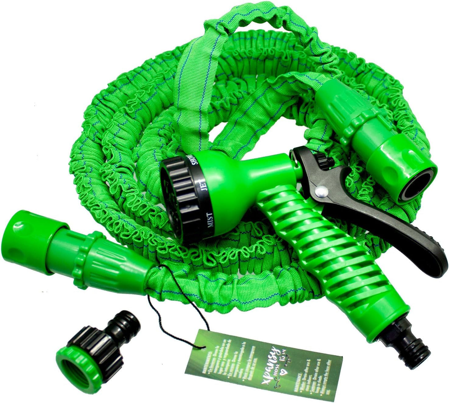 C2607A Hose Basic – Tuyau extensible avec pression d'eau, vert, 7,5 mètres
