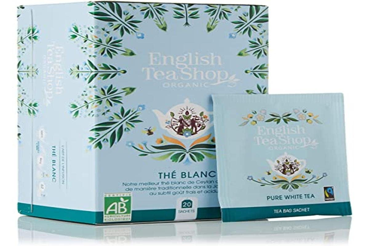 English Tea Shop Thé blanc pur bio - 20 sachets de thé