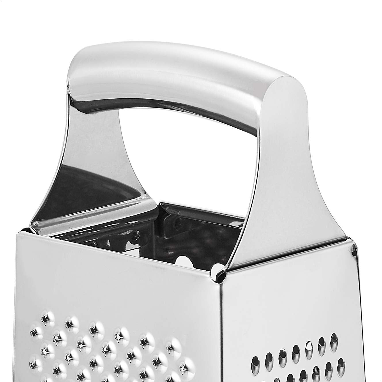 Éplucheur Naty Shop râpe à fromage carrée robuste en acier inoxydable avec base antidérapante