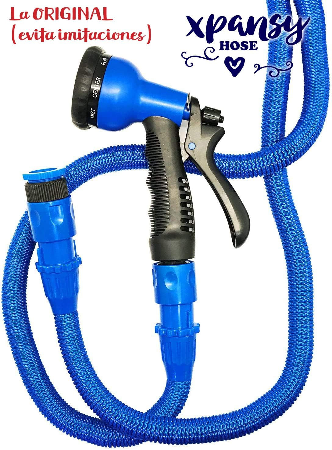 Tuyau extensible Pro C2607B avec Presión del Agua, Azul, 7,5 mètres