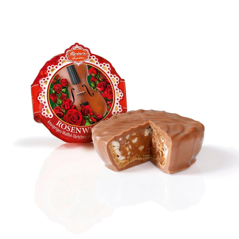 Reber Bites Tarte au Chocolat et aux Truffes, truffes au brandy sur nougat crémeux, enrobées de délicat chocolat au lait alpin, 40g (1 pièce)