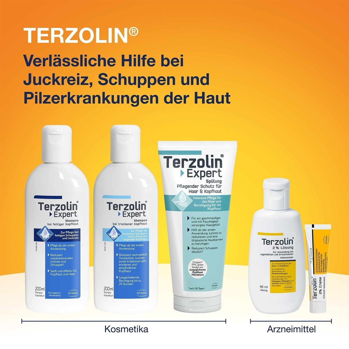 Terzolin Expert Shampooing cuir chevelu et cheveux gras, antipelliculaire, 200 ml Douche et bain Terzolin