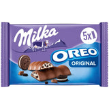 Barres Milka & OREO – Chocolat au lait alpin avec morceaux croquants de biscuits OREO à la crème de lait – 13 x 185g