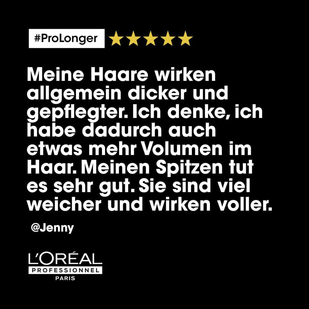 L'Oréal Professionnel Masque Fortifiant Capillaire pour Cheveux Longs et Fins avec Filler A-100 et Acides Aminés, Série Expert, Pro Longer Mask Hair Mask Naty Shop