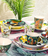 Service Tavola En Porcelaine Exotique 18 Pièces