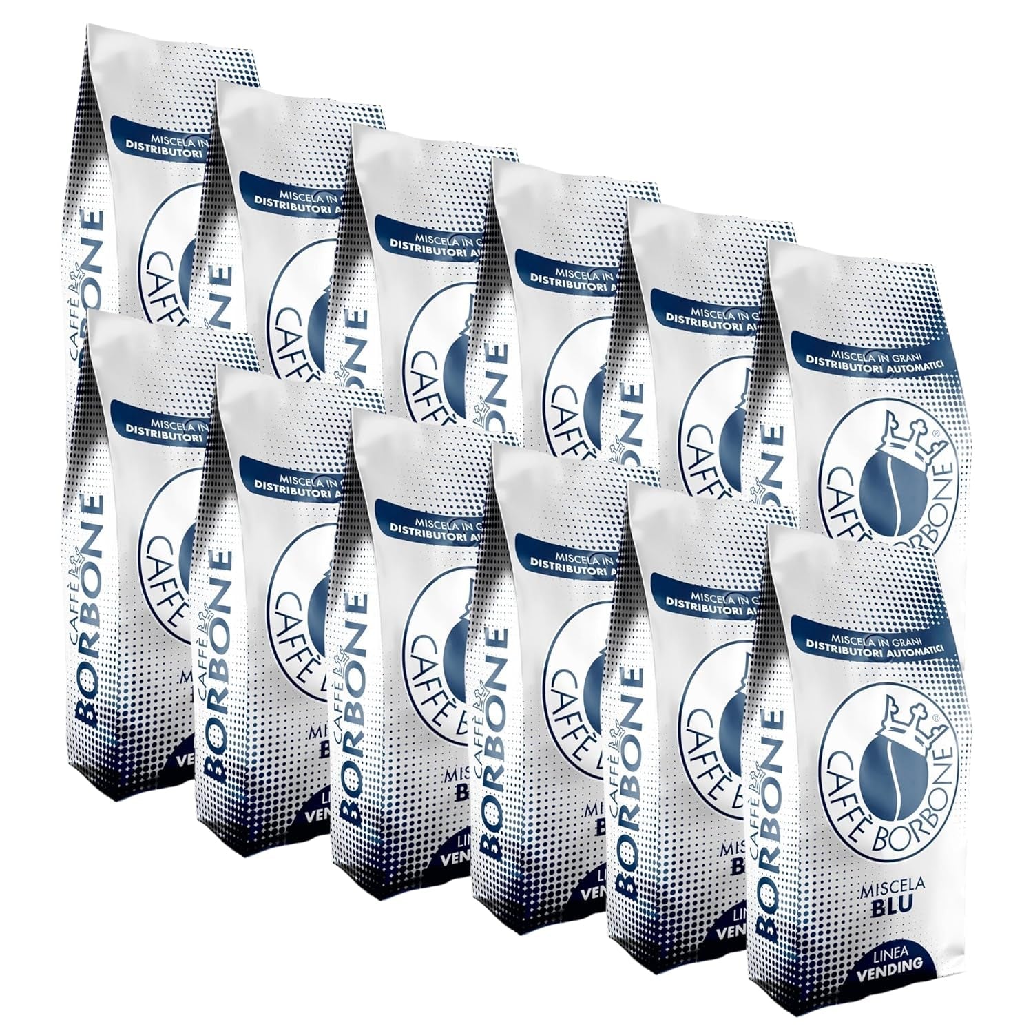 Café en grains BLEU Blend Borbone VENDING 1 kg x 12