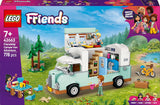 LEGO Friends Caravan, jeu de construction de rôle avec une caravane jouet, cadeau pour les filles à partir de 7 ans, jeu créatif avec 3 figurines et figurine d'animal furet 42663 Jeux de construction Besuche den LEGO-Store