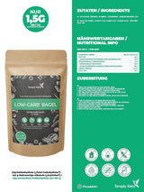 Mélange à pâtisserie pour bagel Simply Keto Lower Carb* pour régime faible en glucides* et cétogène - sans lactose et sans gluten - 335 grammes Naty Shop Kitchen