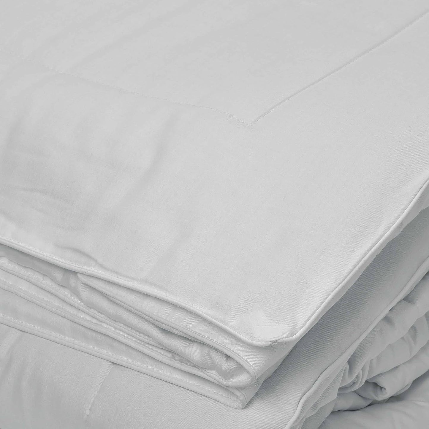 Couette naturelle Toison D'Or Silkydor, satin de coton 380, 240 X 280 cm, blanc Couettes et couettes Naty Shop