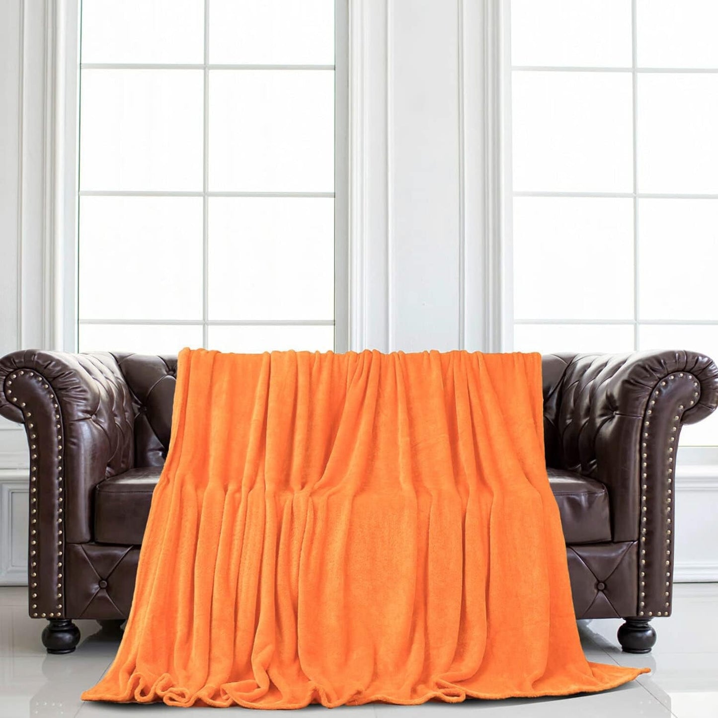 Sourcing Map Couverture douillette couvre-lit couverture polaire douce et chaude comme couverture de canapé couverture de canapé salon et couverture câline couverture en laine douce en peluche Orange 150X200Cm Lits et couvertures Besuche den uxcell-Store