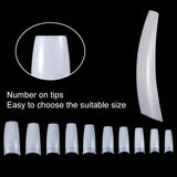 1000 pièces faux ongles 10 tailles pointes d'ongles naturels pointes d'ongles français artificiels pointes d'ongles artificiels faux ongles conseils boîte conseils d'art pour femmes filles