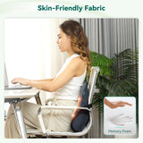Snailax Oreiller de soutien lombaire ergonomique avec massage et chaleur, oreiller de dos Shiatsu en mousse à mémoire de forme, coussin de siège avec 3 intensités de massage | 2 niveaux de chaleur | 3 minuteries | position assise confortable
