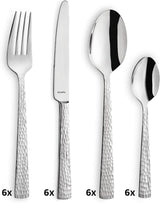 Ménagère Amefa Felicity, 24 pièces, pour 6 personnes, acier inoxydable 18/0 Cuisine Naty Shop