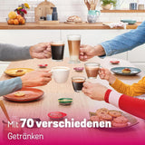 Bosch Tassimo Happy Friendly TAS107E Machine à expresso à capsules, plus de 70 boissons, convient à toutes les tasses, arrêt automatique, durable, dosage parfait, gain de place, 1400 W, crème/noir