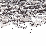 Streusel Glück Black Beauty, Mix Sprinkles Argent - Noir, 90 grammes Sprinkles Naty Shop
