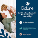 BIOLANE - Feuillage pour bébé avec eau 99,9% - Eau pure - Emballage avec 12 X 48 (576 Feuillage) - Pour Empfindliche Haut - Ab der Geburt - Duftfrei - Wechseln Und Reinigungspflege Naty Shop