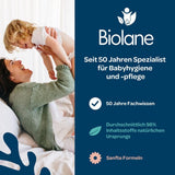 BIOLANE - Lingettes Humides Bébé à 99,9% d'Eau - Eau Pure - Paquet de 12 x 48 (576 Lingettes) - Pour Peaux Sensibles - Dès la Naissance - Sans Parfum - Soin pour le Change et le Nettoyage de Bébé