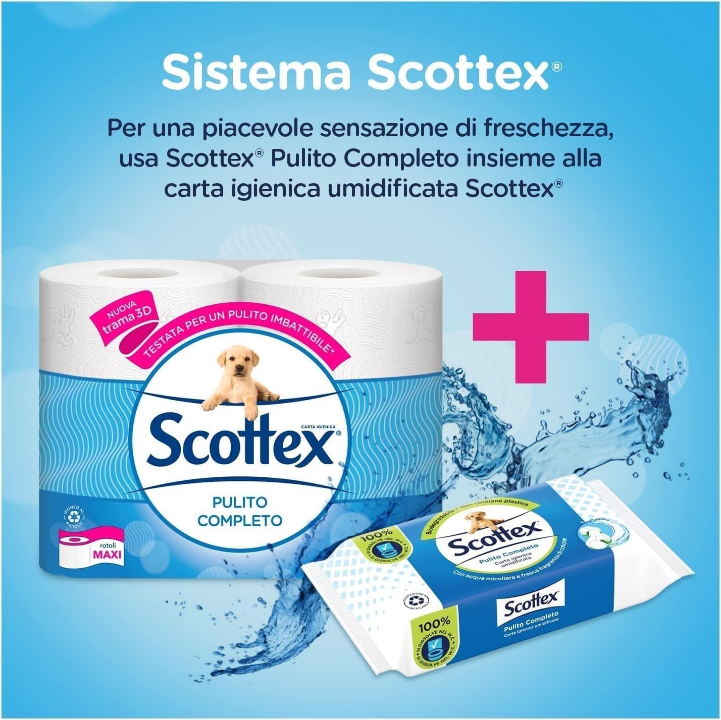 Papier toilette, propre, peu encombrant, 64 rouleaux