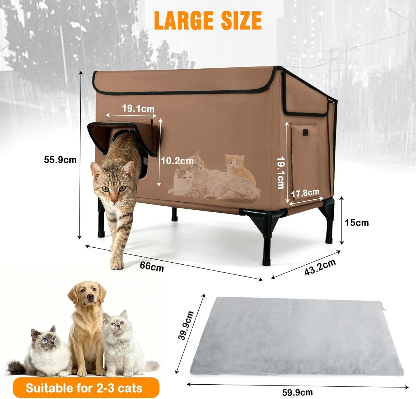 Couvertures et meubles, Animaux, Grottes et maisons, Chats, Lits pour chats, Chats - lits, matelas