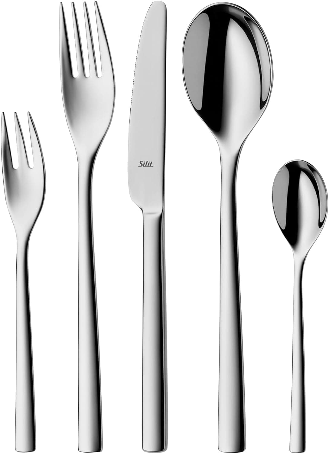 Ménagère Silit Trend 6 personnes, 30 pièces, couteaux monoblocs, inox Crominox Cuisine Naty Shop