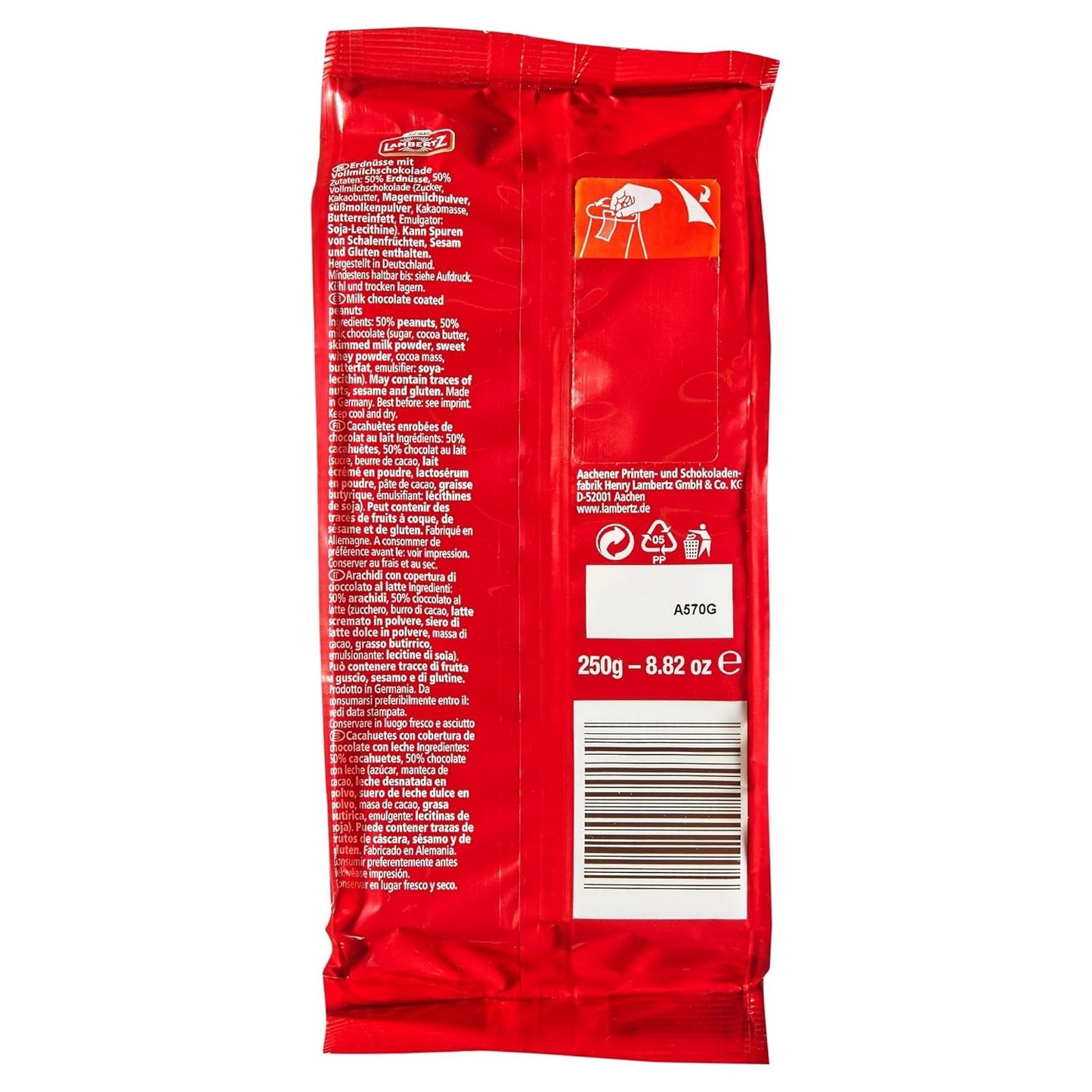 Chocolat au lait Peanut Mountains (250 g)