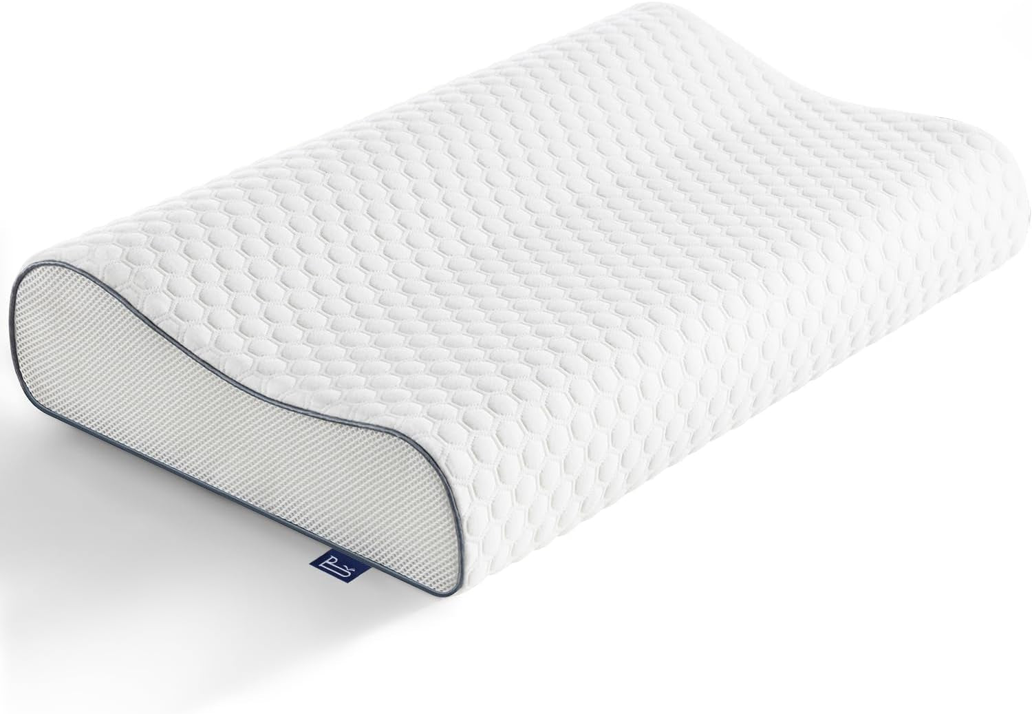 BedStory Oreiller en mousse à mémoire de forme, oreiller de soutien du cou réglable en hauteur, oreiller ergonomique, oreiller latéral pour dormeurs sur le dos et le ventre (60 x 36 x 12/10 cm)