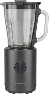 Grundig Delisia Novus SM 7140 Batteur sur socle professionnel, 1,5 litre, 800 watts, 6-Fach Edelstahlmesser Mit Zirkonium-Beschichtung, 5 Geschwindigkeitsstufen + Pulse-Funktion, Dark Inox/Edelstahl Kitchen Naty Shop
