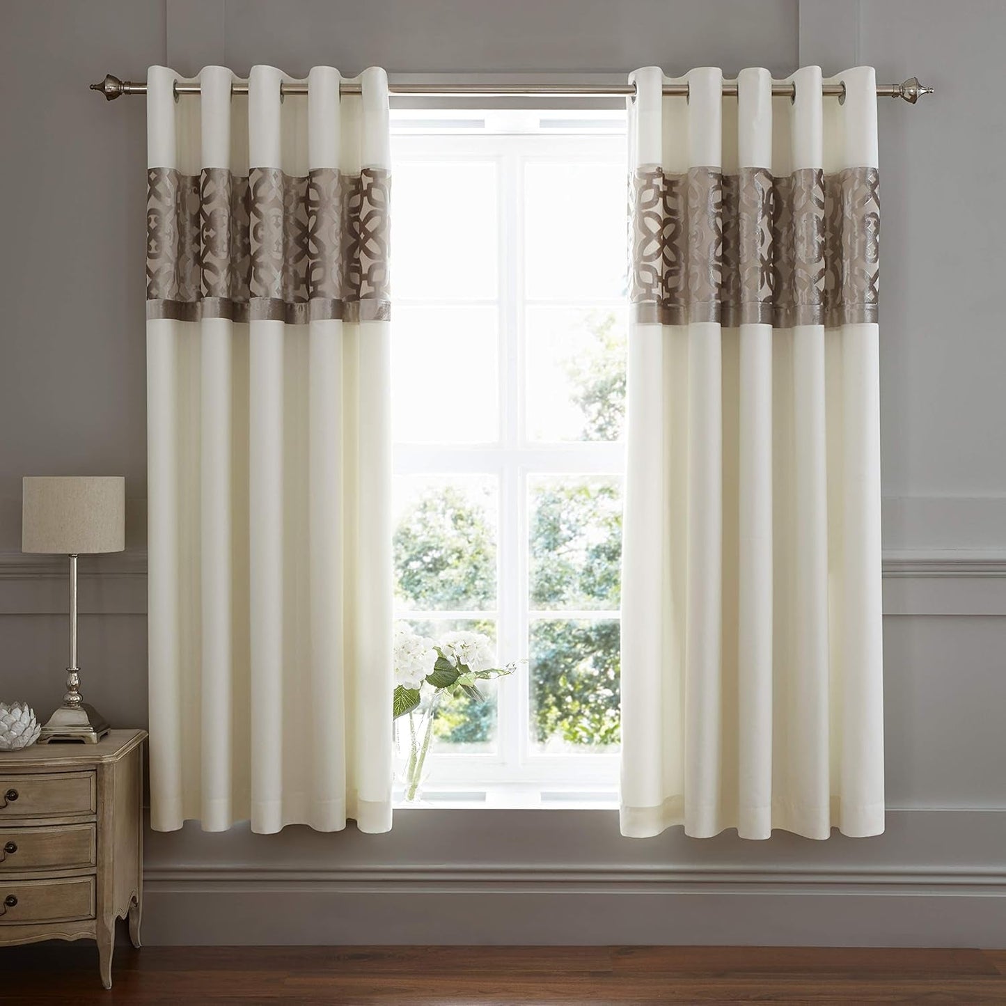 Catherine Lansfield Velours Coupé Treillis, Naturel, couvre-lit - 220X230Cm Catherine Lansfield Lits et Couvre-lits H183 X L168 Cm (pack de 2)
