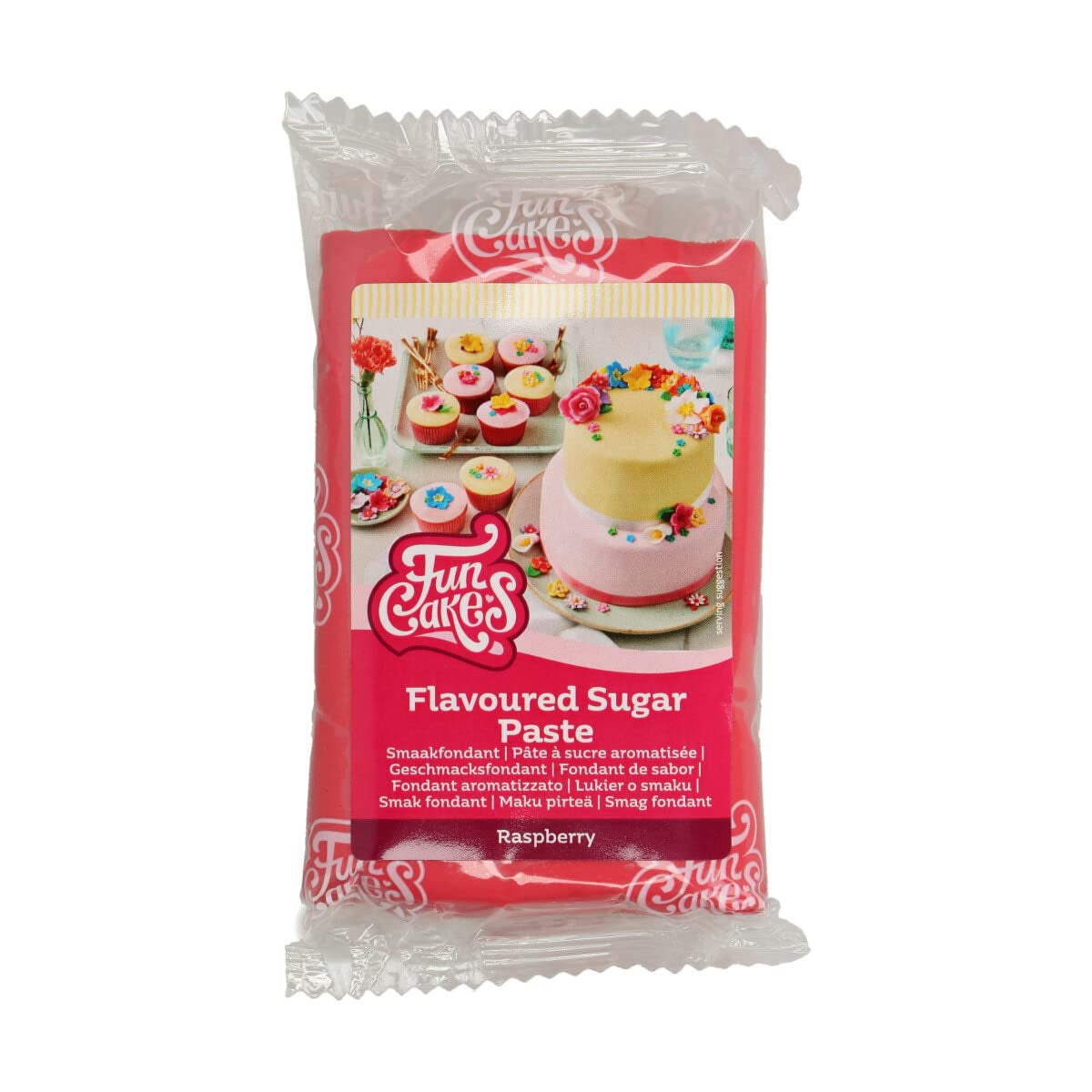 Fondant Funcakes aromatisé à la meringue : Facile à utiliser, onctueux, flexible, doux et malléable, parfait pour la décoration de gâteaux, casher et sans gluten. 1kg