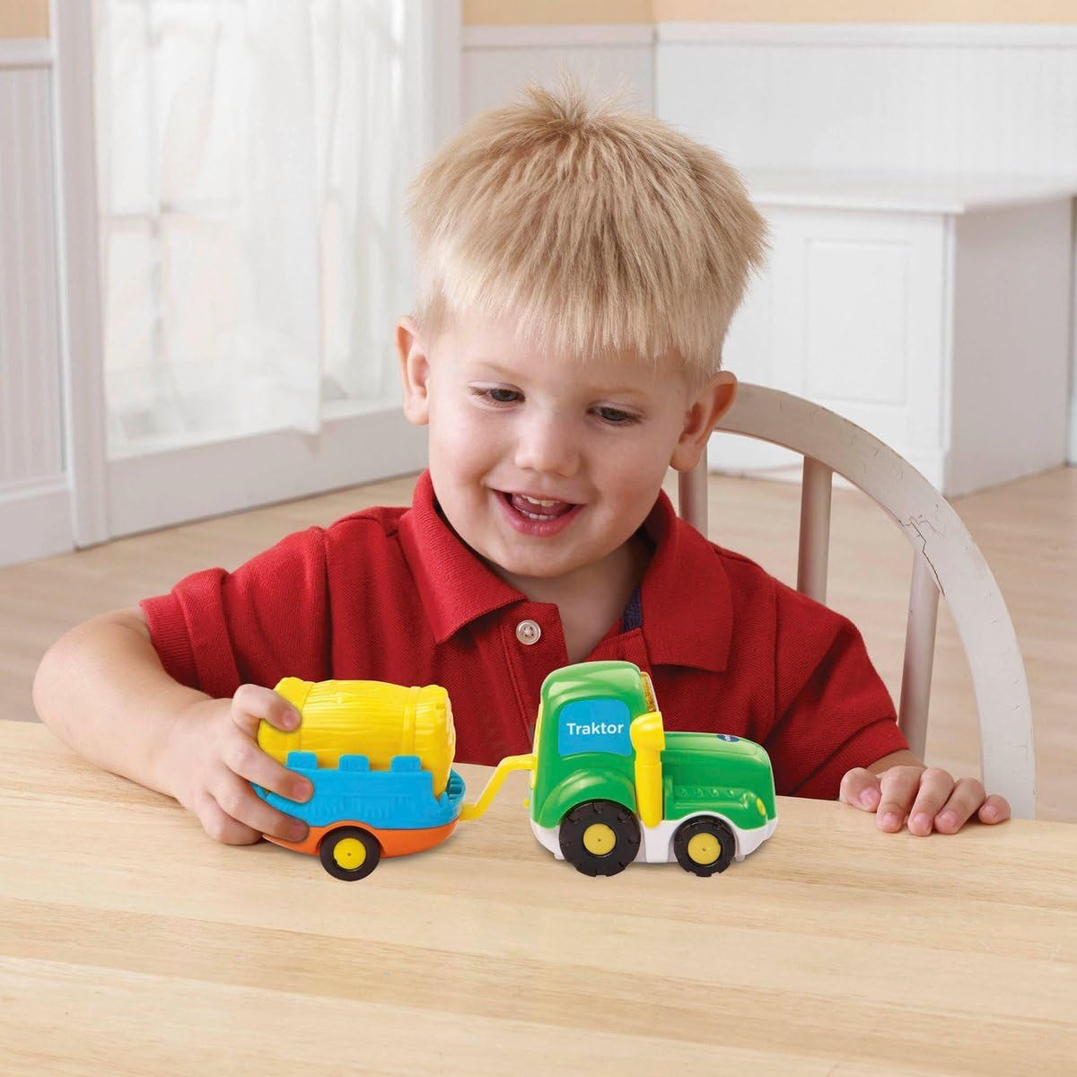 Vtech 80-152304 - TUT TUT Baby speedster, tracteur et remorque Bebe Toys Naty Shop