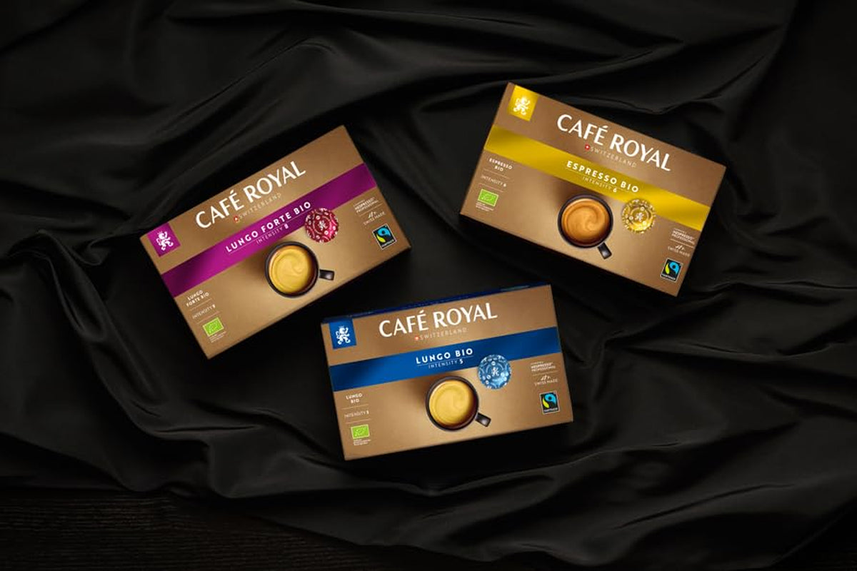 Café Royal Professional Pads, Bio Lungo, 50 Nespresso (R) Professional compatibles Pads for Office and Gastronomie, Bio et Fairtrade zertifiziert, 100 Prozent Arabica, Intensité 5