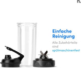Mélangeur personnel Nutribullet, mélangeur de base pour une portion, moteur 1000 watts et léger, boisson 900 ml au Tritan Renew, bouton de commande tactile, Dunkel Grau Bucatarie Naty Shop