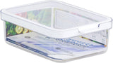 CARE + PROTECT Récipient alimentaire intelligent, parfaitement empilable, organisateur de réfrigérateur, protège les aliments de l'humidité, garde les aliments frais plus longtemps, 2,15 L Naty Shop boîtes de conservation alimentaire 1,2 L