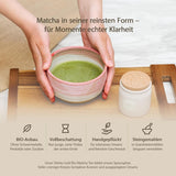 Shinto – Thé Matcha biologique « Gold » – Poudre de thé vert de qualité cérémonielle – Certifié JAS et EU BIO – Ombragé et cueilli à la main – Importation directe d'Uji, Japon – 30 g