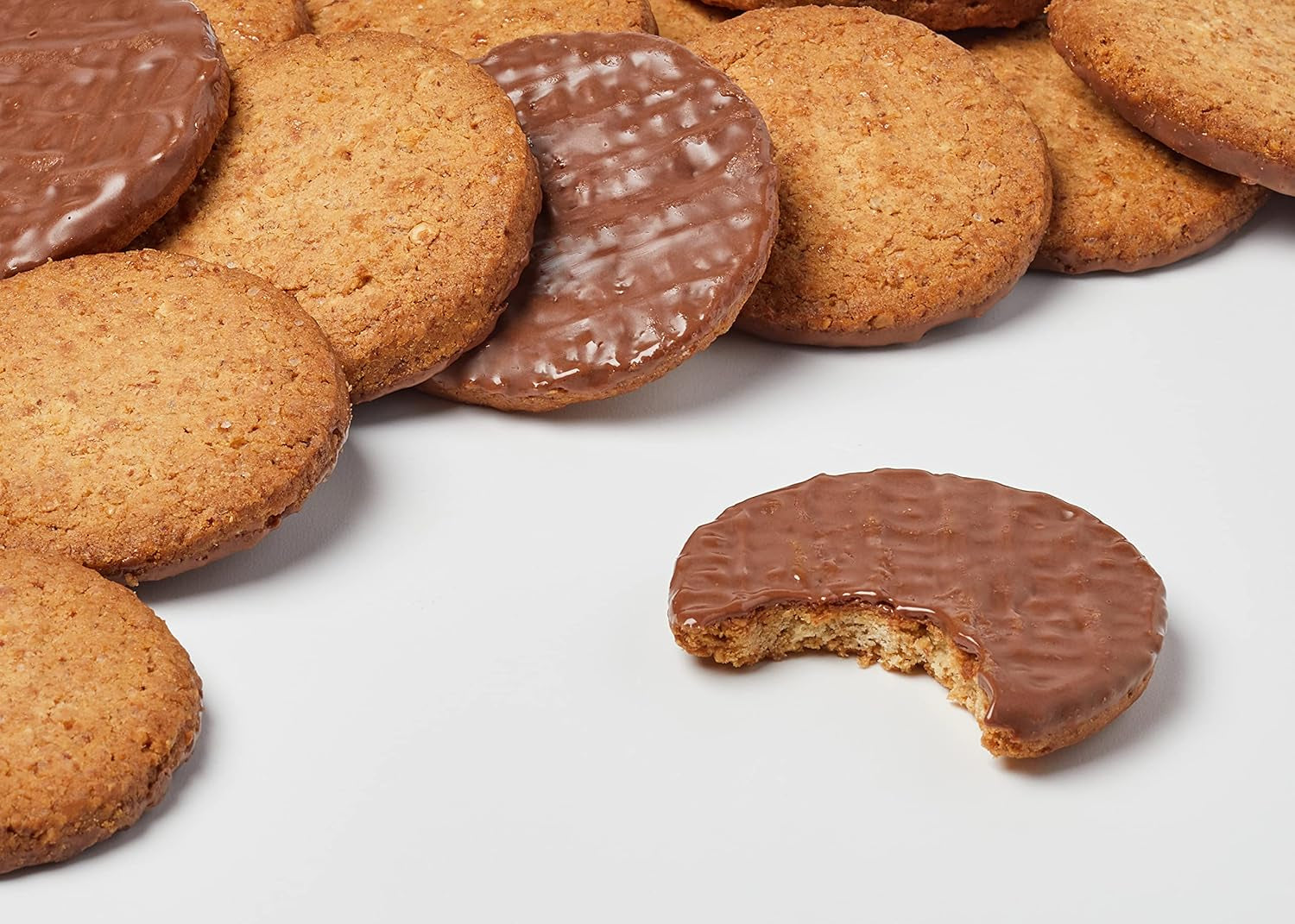 Brandt Hobbits Chocolate 265g Pack - Biscuits croustillants à l'avoine et au chocolat complet - Pâte croustillante pour toute la famille - dans un rouleau de biscuits pratique