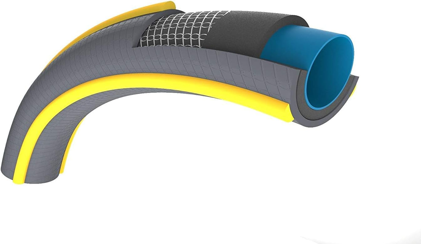 HOZELOCK - Tuyau d'arrosage Ultramax Ø 12,5 mm (1/2") 15 m : Tuyau d'arrosage robuste et résistant aux intempéries, empêche la torsion, la flexion et l'écrasement, composé à 40 % de PVC recyclé [116240], Gris