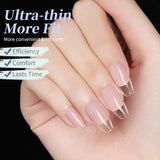 Full Cover Short Nails 120 pièces 12 tailles pointes d'ongles courtes pour ongles en gel colle sur ongles artificiels colle sur ensemble de lime à ongles polisseuse à ongles repousse-cuticules