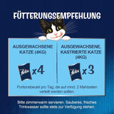 Felix Sensations Nourriture humide pour chat en gelée, mélange de poissons assortis, paquet de 6 (6 x 12 sachets de 85 g chacun)