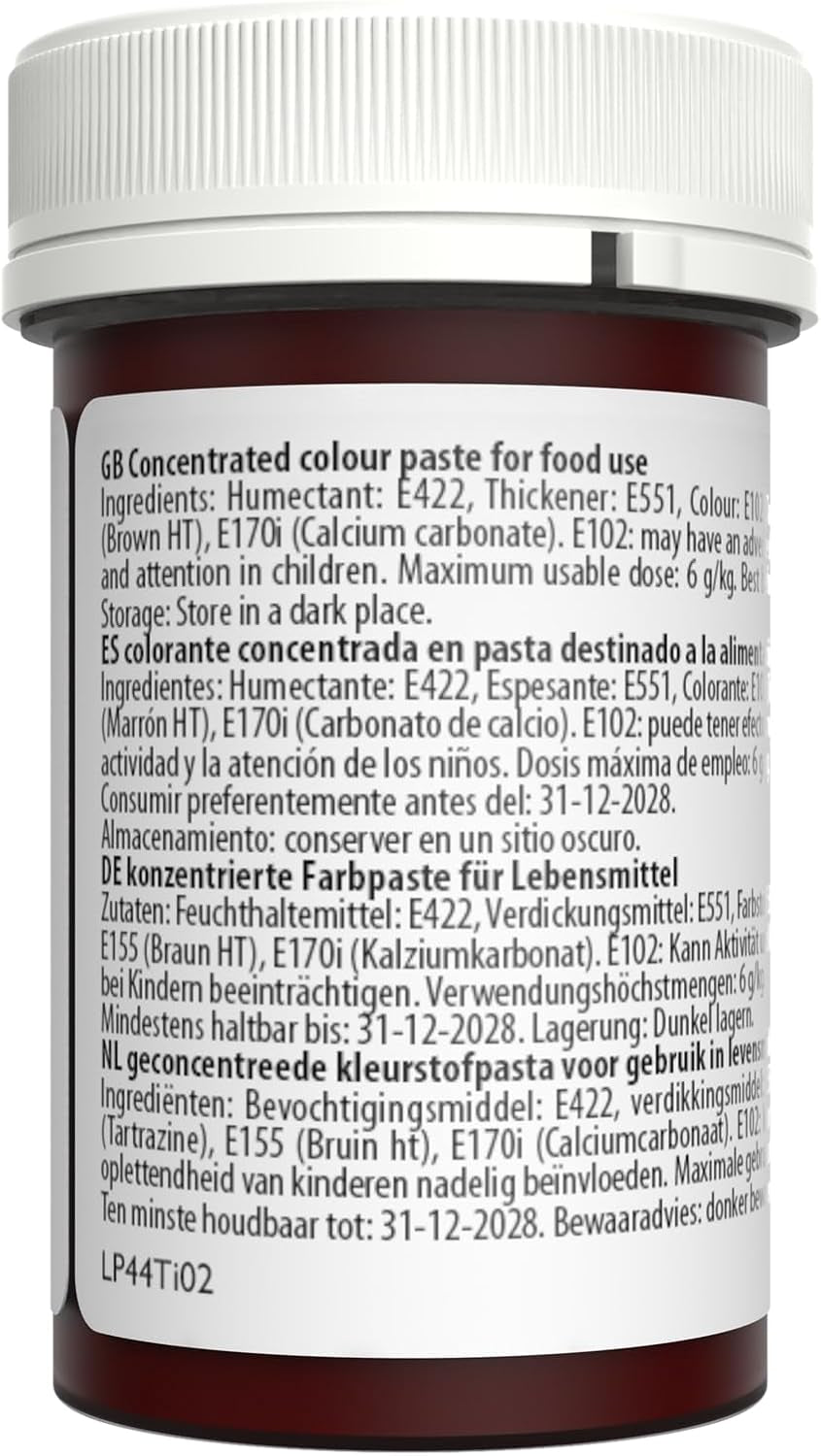 Colorant alimentaire pour pâtes Sugarflair, couleur pastel Miel Or, colorant alimentaire pour pâtes fondant et pâte d'amande, Couleurs concentrées spectrales - 25 g