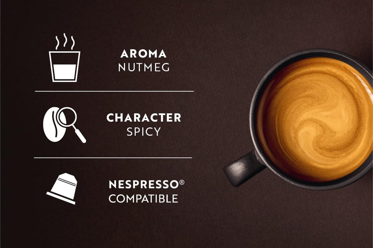 Café Royal Lungo Forte – Capsules de café compatibles Nespresso®, 100% Arabica, würzig, dunkle Röstung, Intensität 8/12, Rainforest Alliance, 36 capsules