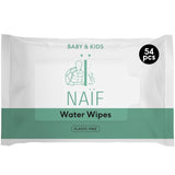 Naïf Lingettes Bébé Sans Plastique 432 Pièces (Pack de 8 x 54 Lingettes) - Soin des Fesses, du Corps et du Visage de Bébé - 99% d'eau - 0% Parfum & Alcool - Boîte de Lingettes Humides Durables, Eucalyptus Sensible