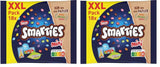 Nestlé SMARTIES Mini sachets XXL, lentilles couleur chocolat, idéales à partager et à déguster en famille et entre amis, couleurs naturelles, emballage recyclable, lot de 2 (1 x 259 g)