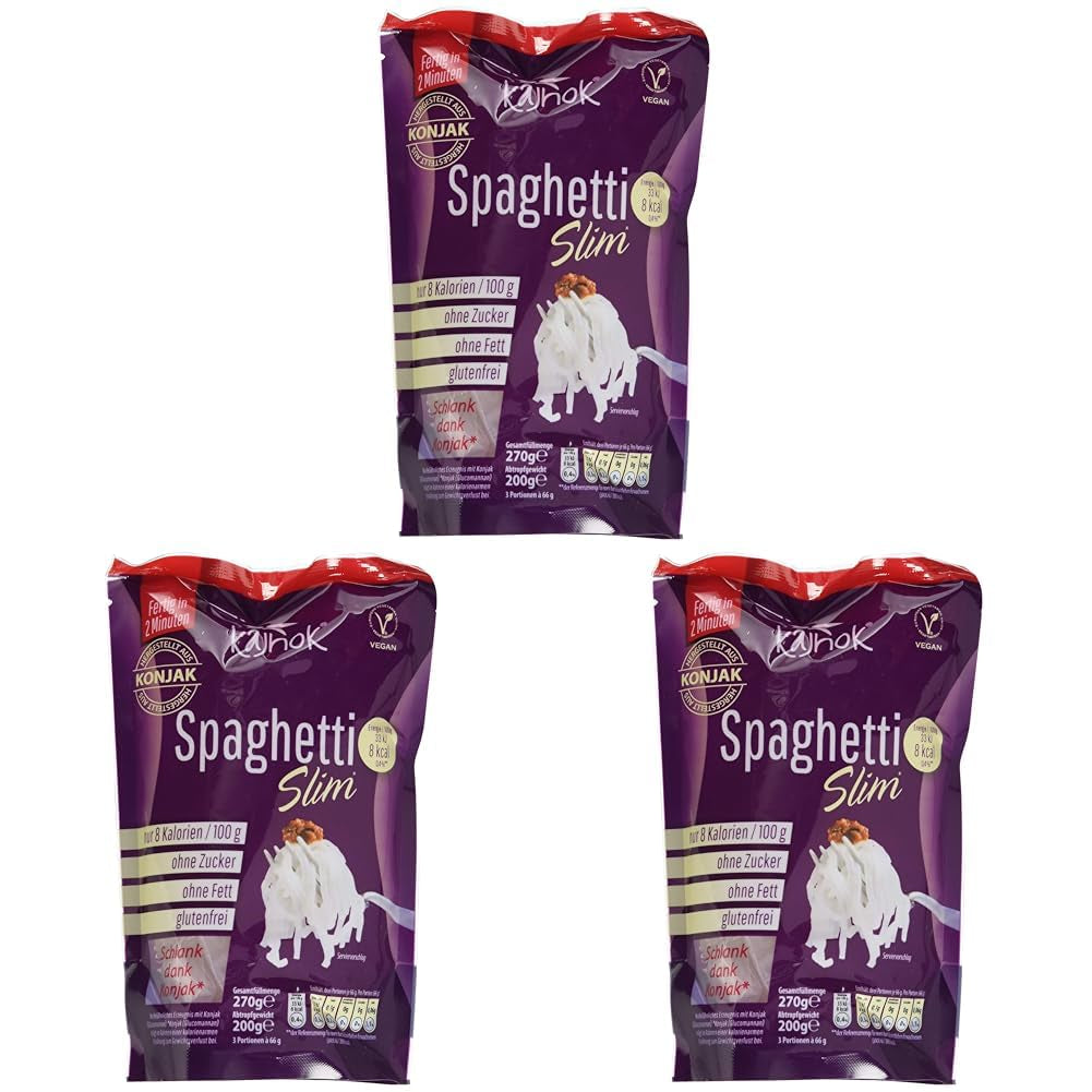 Spaghetti végétaliens fins, 200g (paquet de 3)