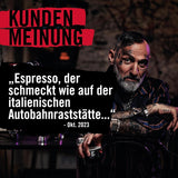 DEAD OR ALIVE Espresso No3 - Starke Espressobohnen 1kg - 100% Robusta - Kaffeebohnen für Kaffeevollautomat und Espressomaschine - Ganze Bohnen mit viel Koffein aus Italien - Café en grains