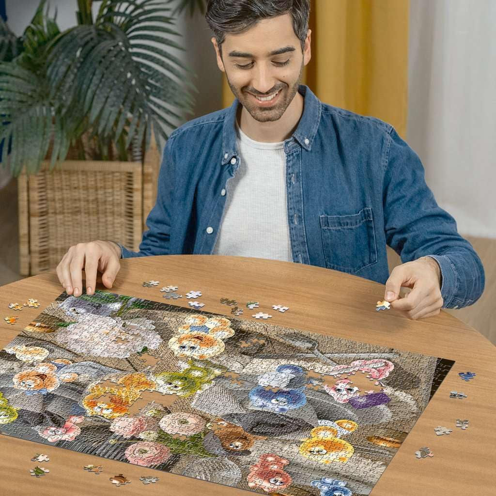 Ravensburger Puzzle 12000788 - Gelini met la table - Puzzle 1000 pièces pour adultes et enfants à partir de 14 ans, Puzzle Naty Shop